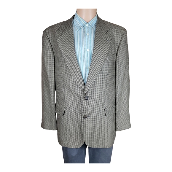 Bachrach Men Blazer Sz 42 R Silk Wool - Picture 1 of 11
